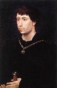 WEYDEN, Rogier van der Portrait of Charles the Bold Sweden oil painting artist